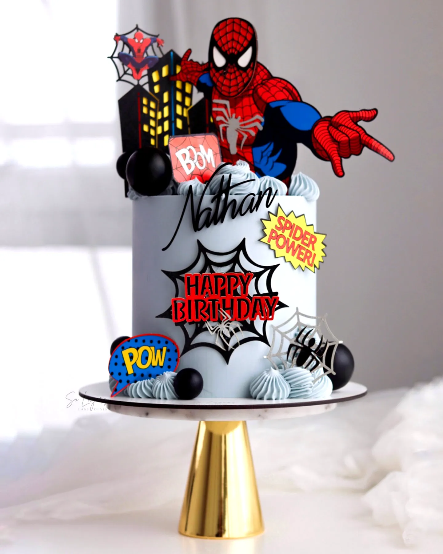 Cute Spider-Man Birthday Cake for a Fun Superhero Celebration