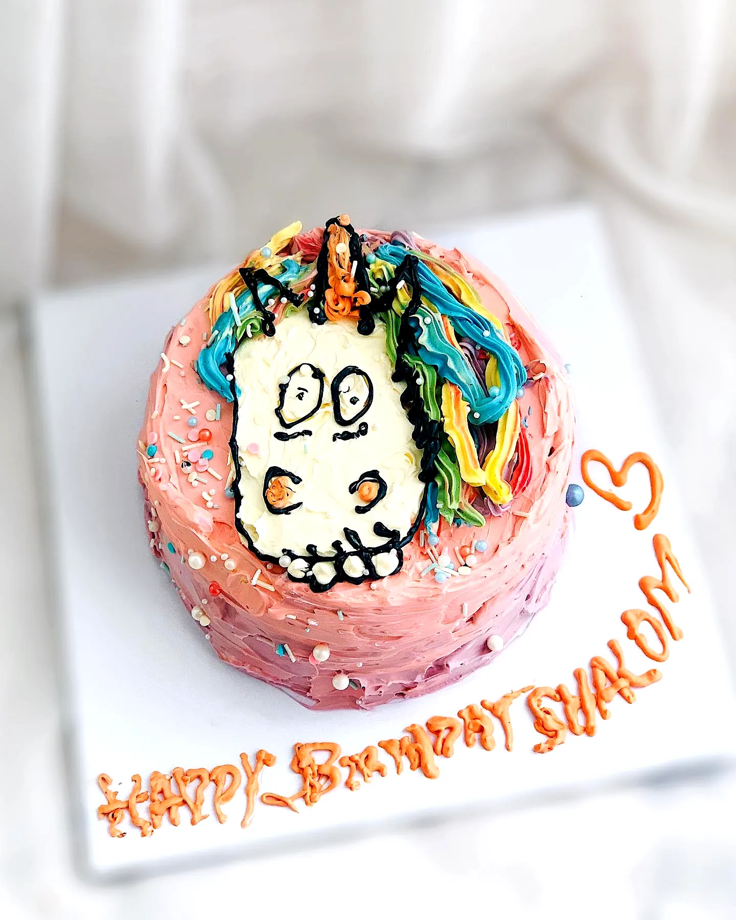 Cute Unicorn Birthday Cake for a Colorful Celebration