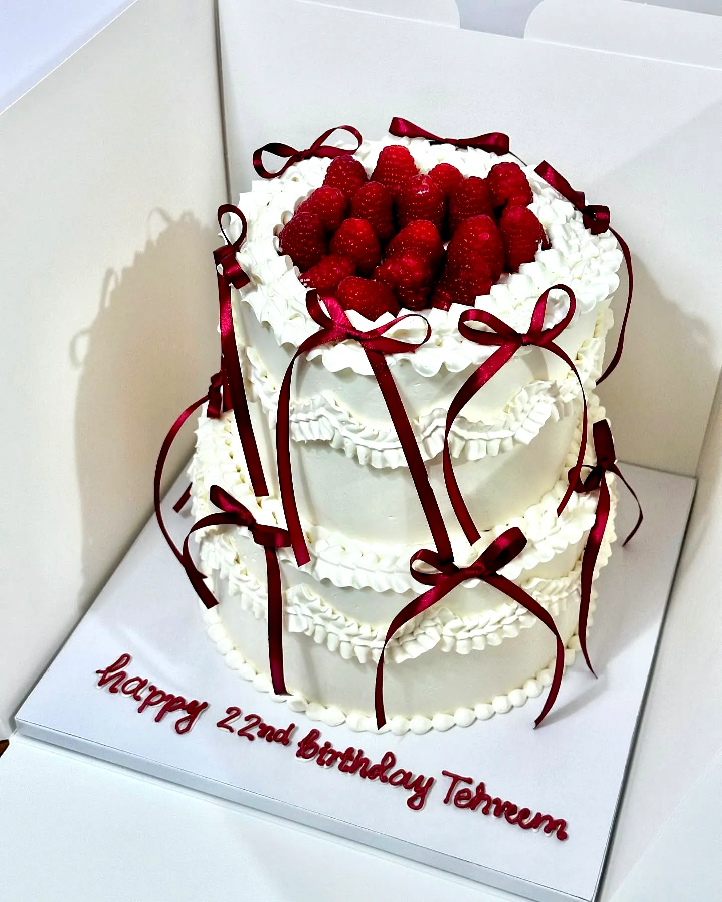 Elegant strawberry birthday cake for a sophisticated celebration