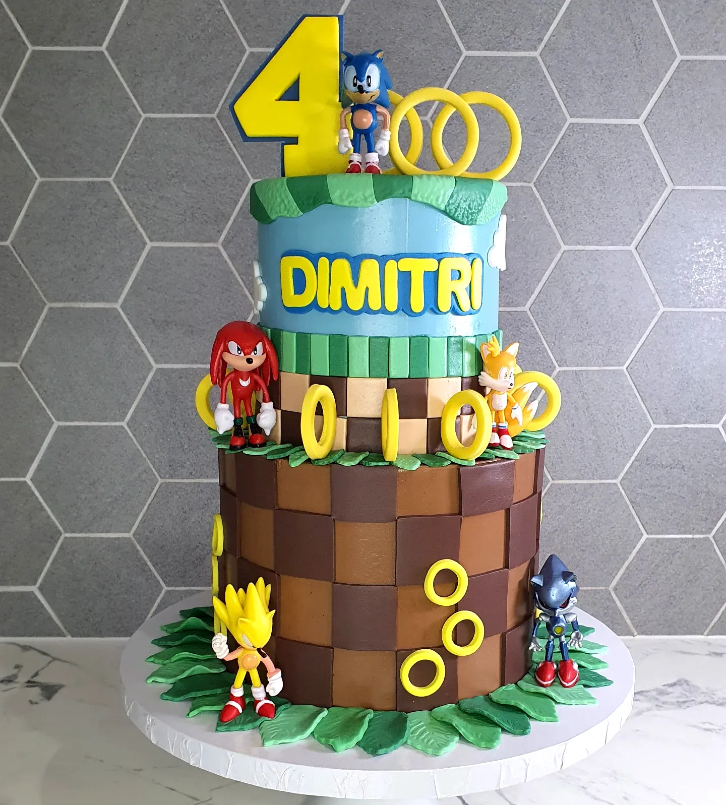 Fun Sonic Birthday Cake for a Colorful Celebration