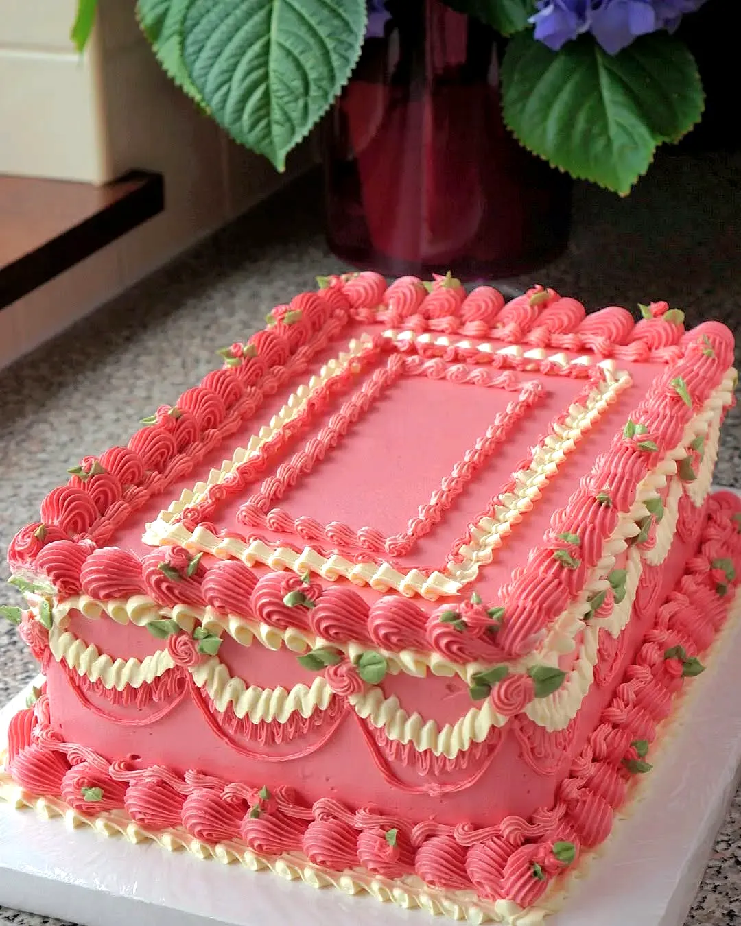 Lovely red velvet birthday cake design for elegant celebrations