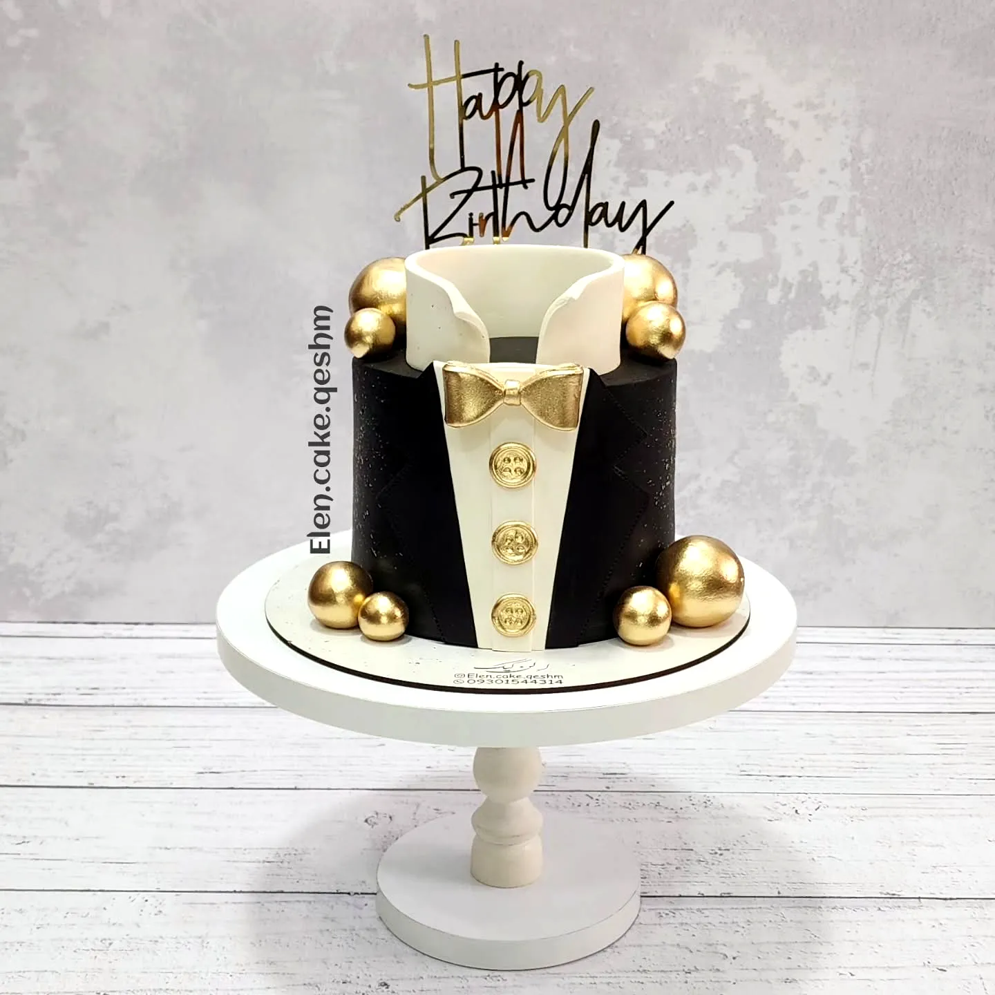 Stylish Tuxedo Cake Design for Mens Birthday Celebrations