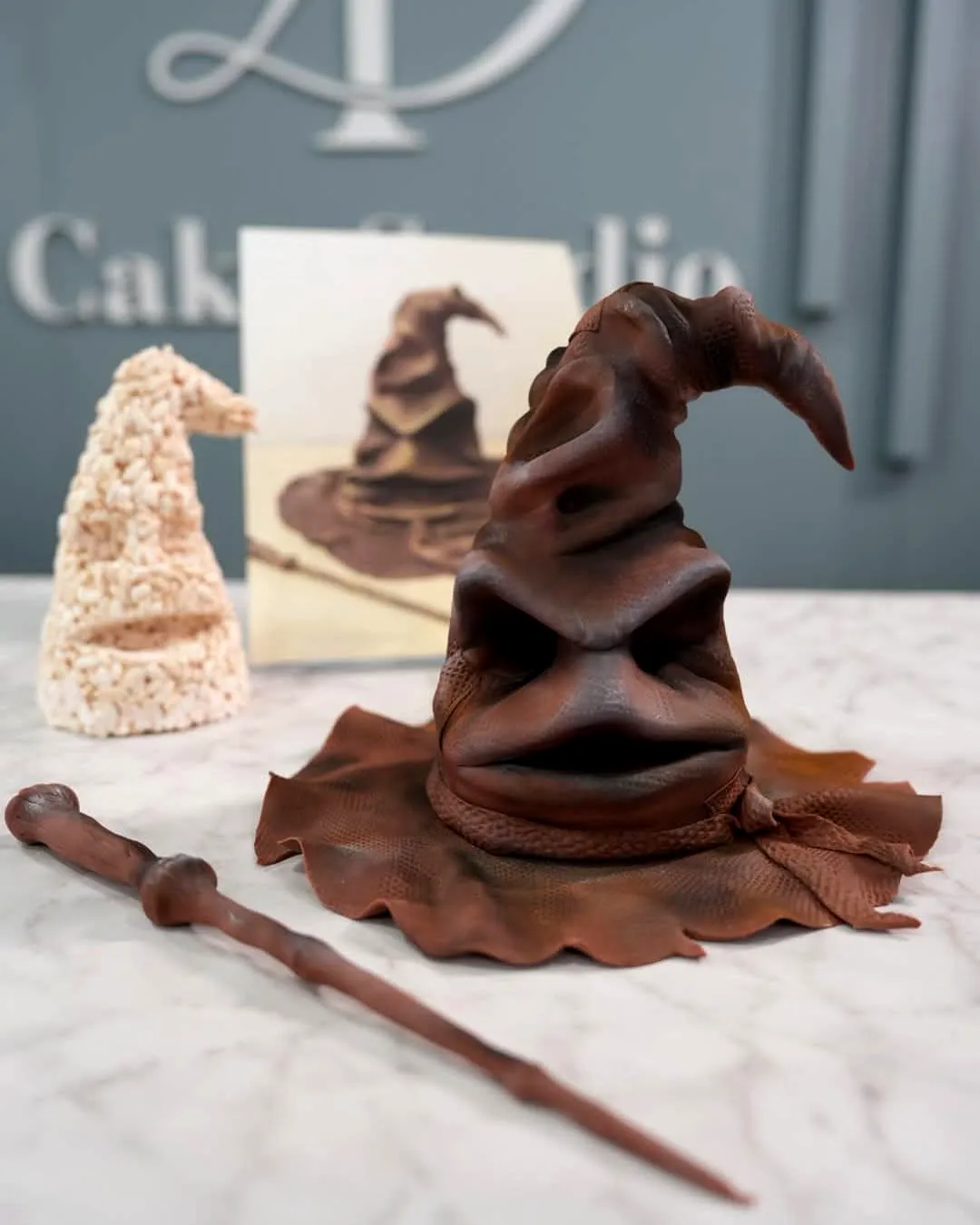 Whimsical Harry Potter Cake Inspired by the Iconic Sorting Hat