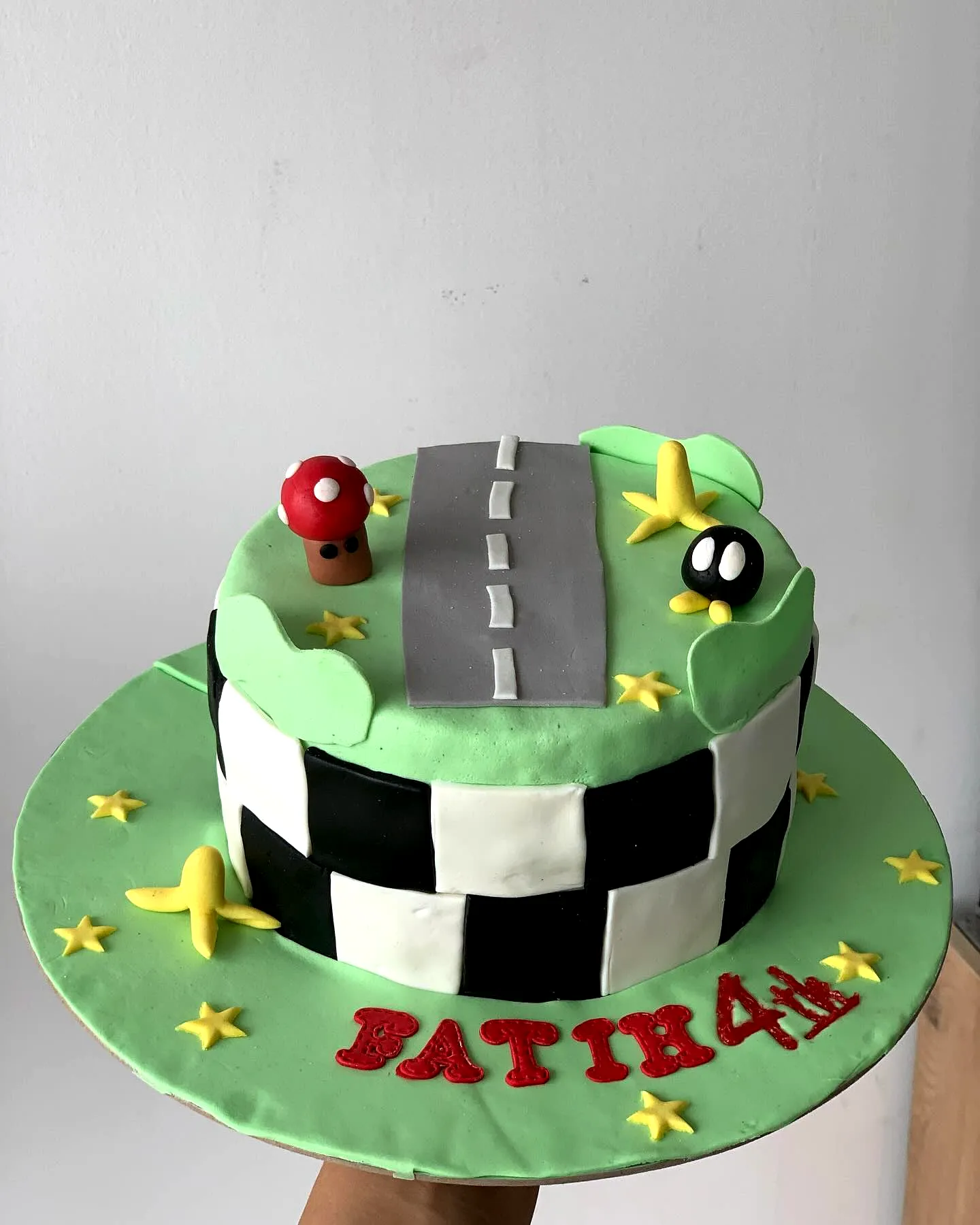 Whimsical Mario Birthday Cake Design for a Fun Racing Adventure