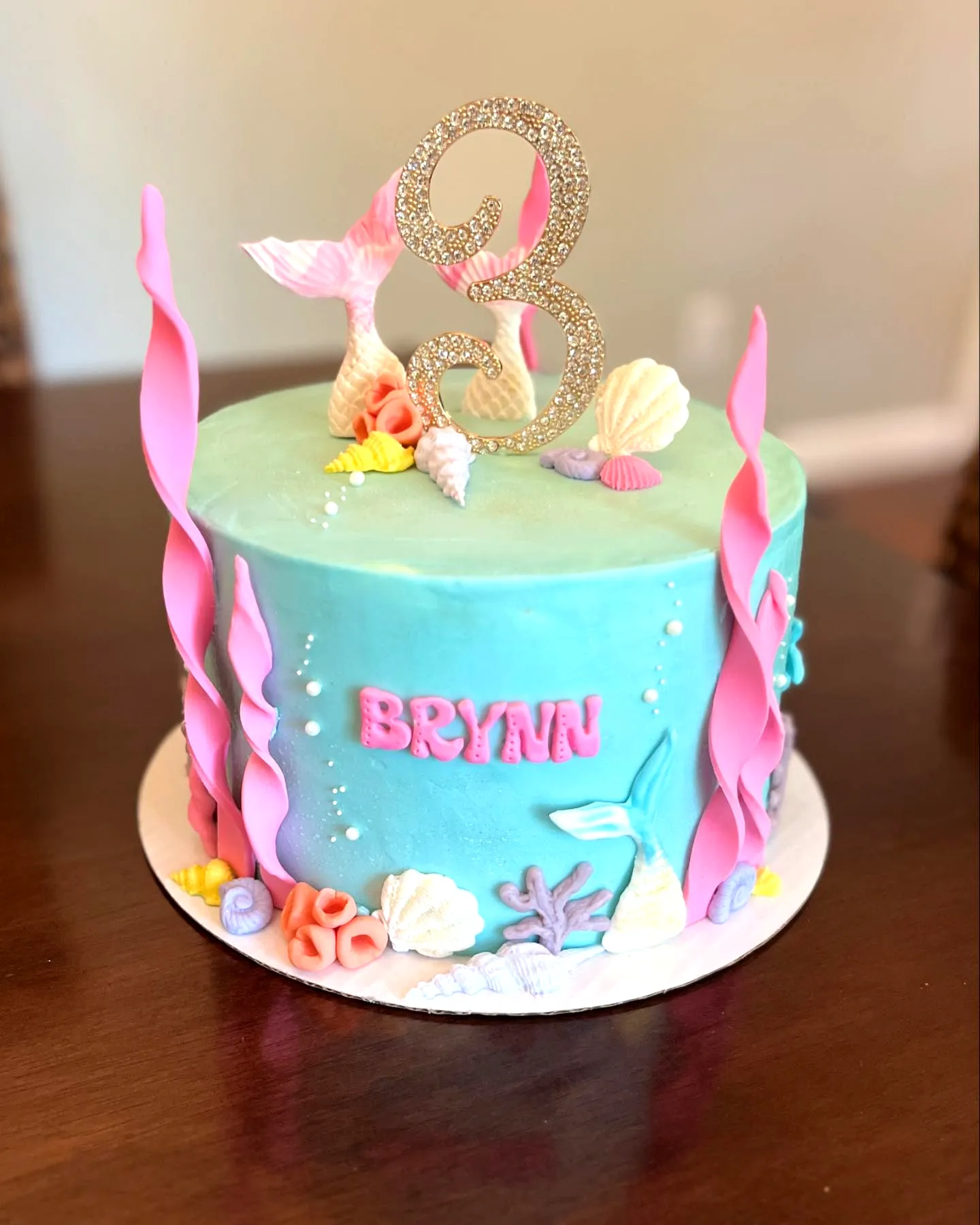 Whimsical Mermaid Birthday Cake for a Fun Ocean-Themed Celebration