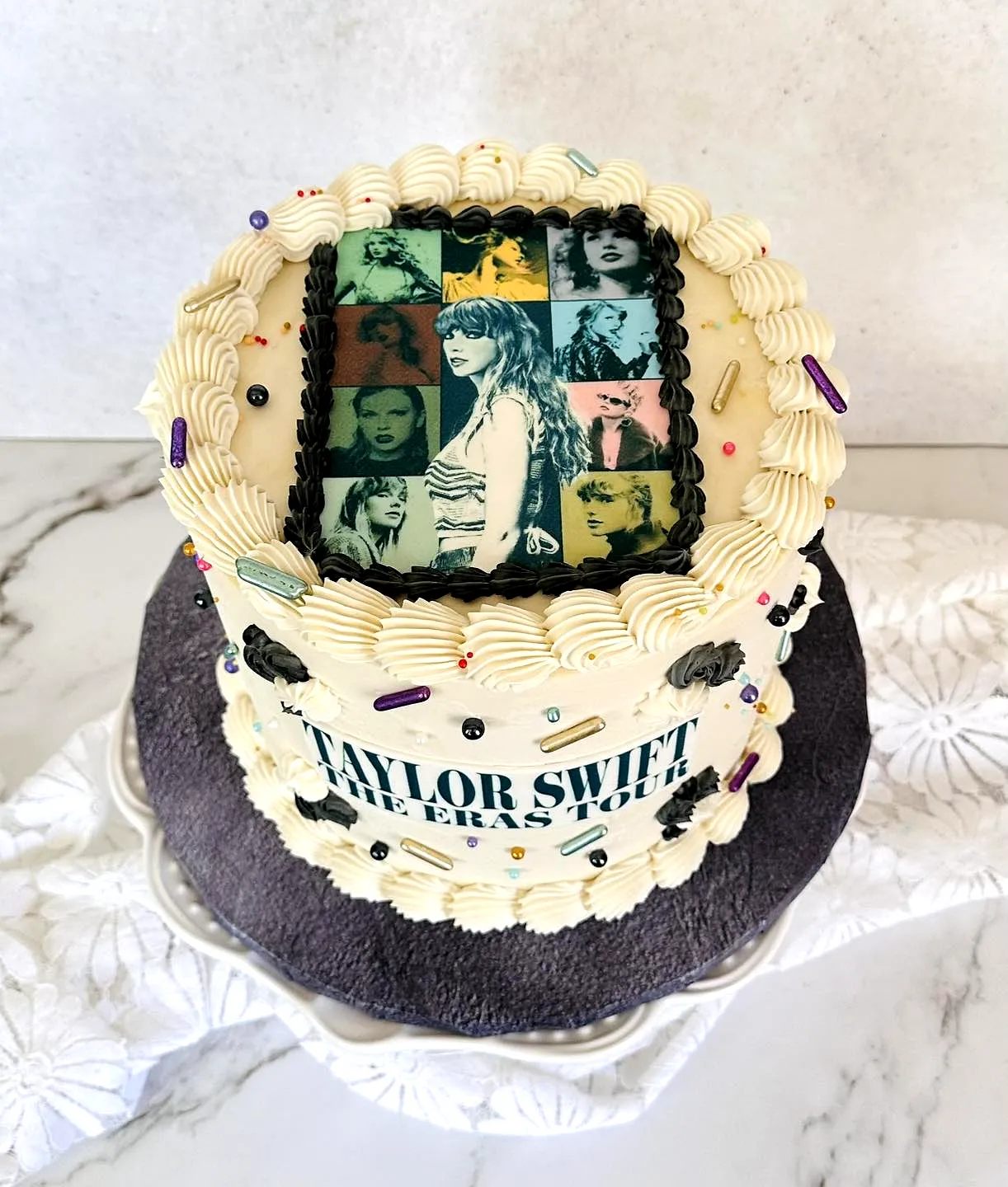 Whimsical Taylor Swift Birthday Cake Design for a Colorful Celebration