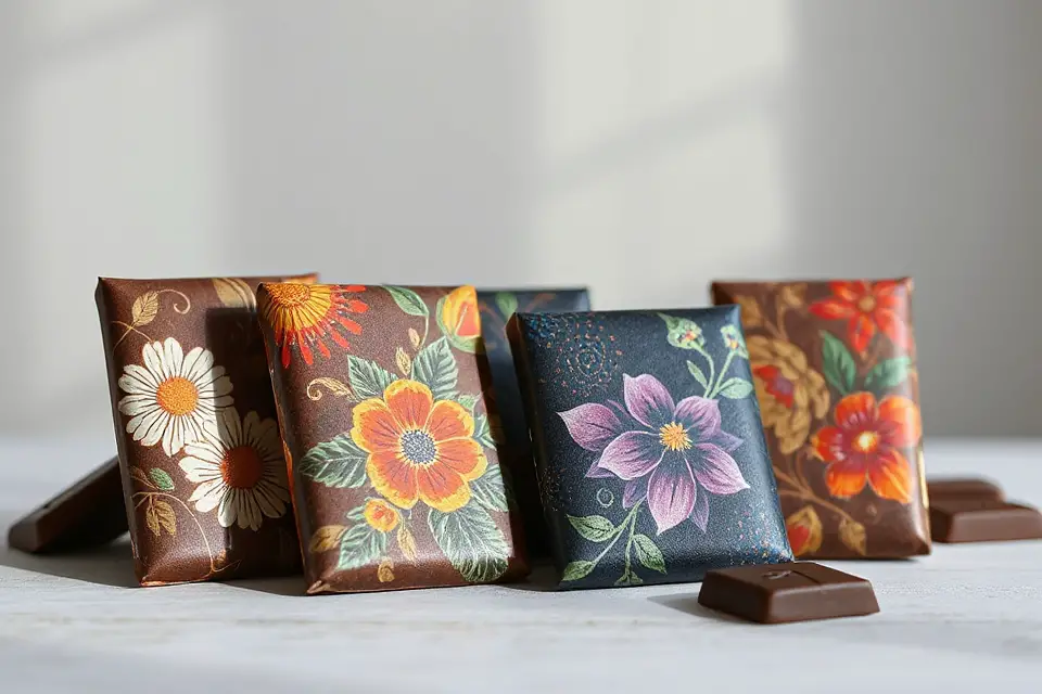 artistic eco friendly chocolate packaging