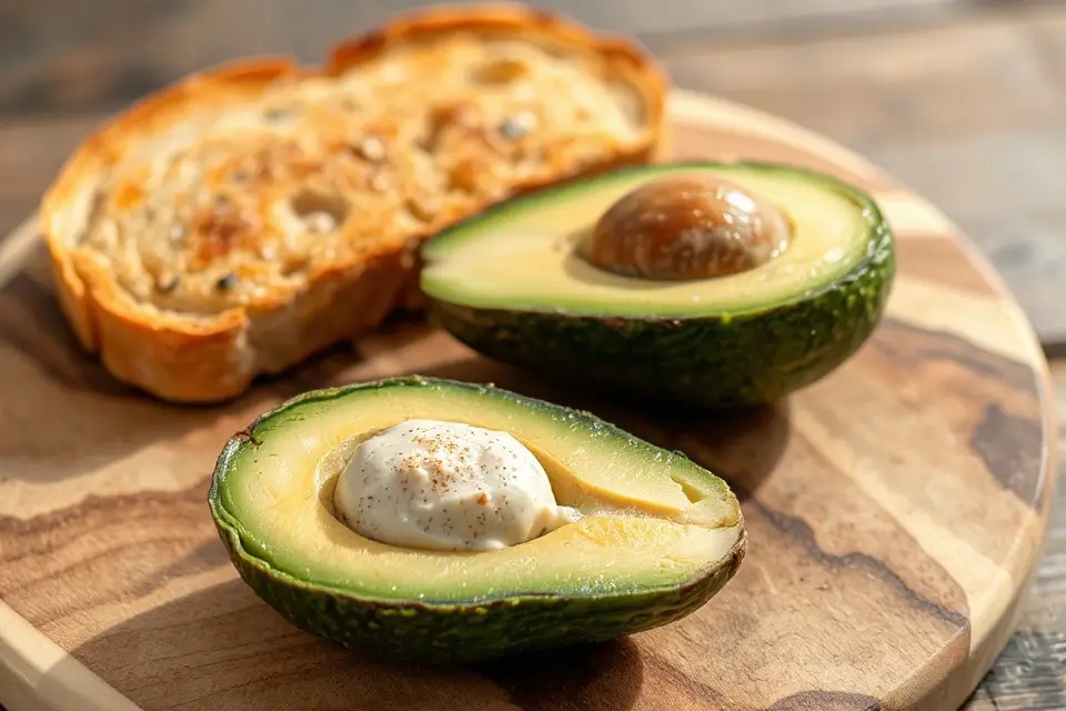 avocado and bread photo