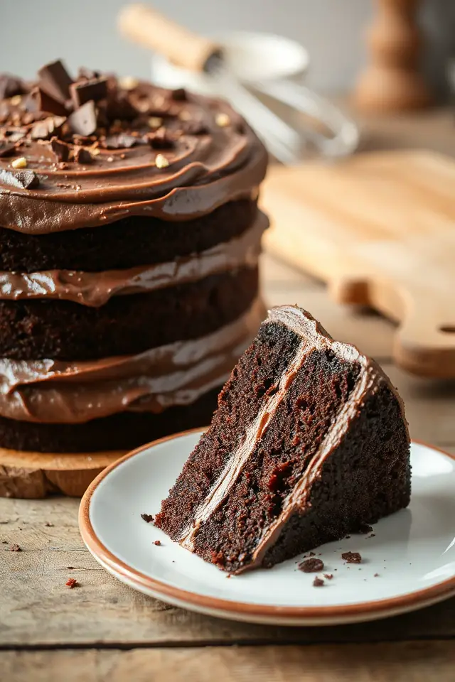 bake a moist chocolate cake