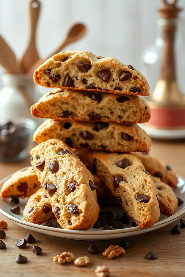 bake crunchy chocolate biscotti