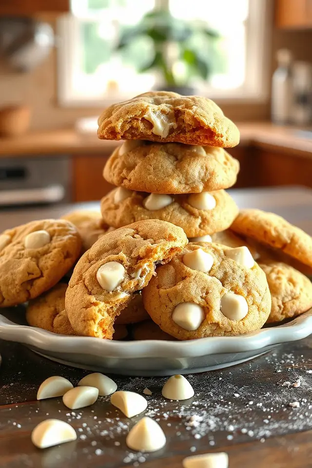 bake delicious white chocolate cookies