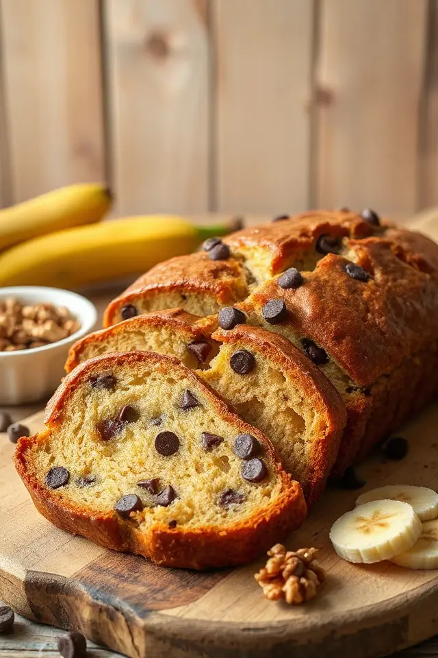 banana chocolate chip bread