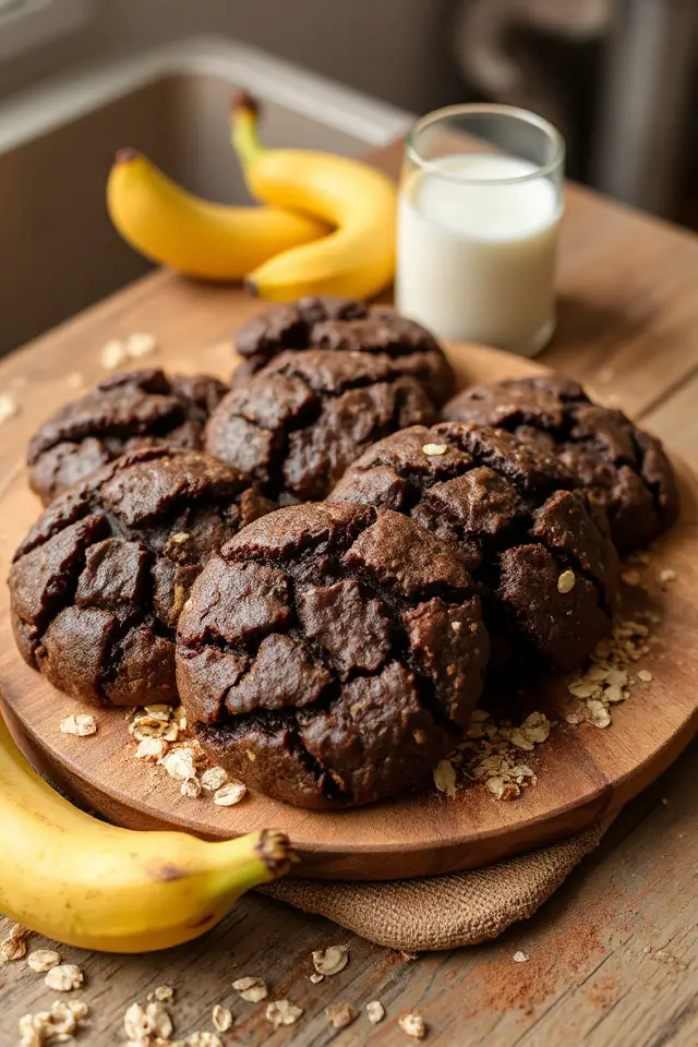 Banana Chocolate Oatmeal Cookie Recipe