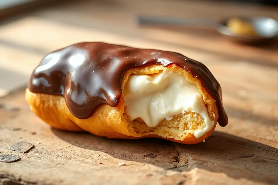 bite taken eclair photo