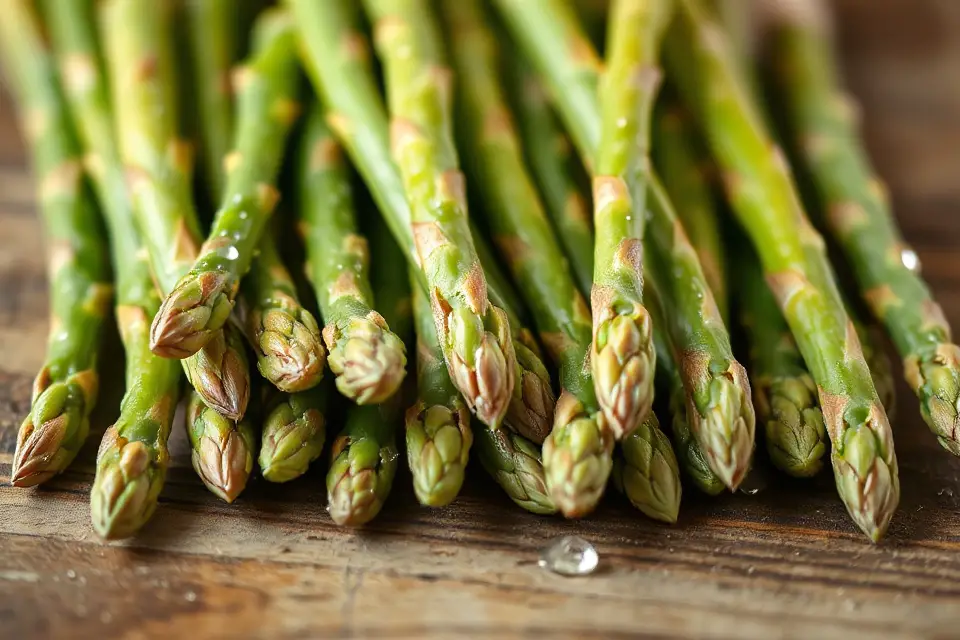 bright green asparagus photo