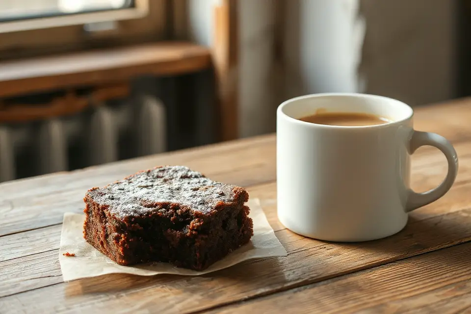 brownie and coffee delight