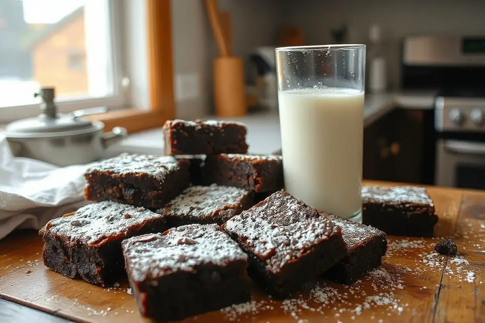 brownies and milk delight