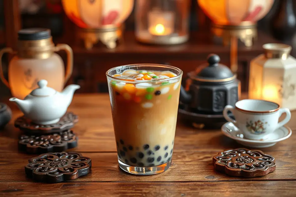 bubble tea asian decor