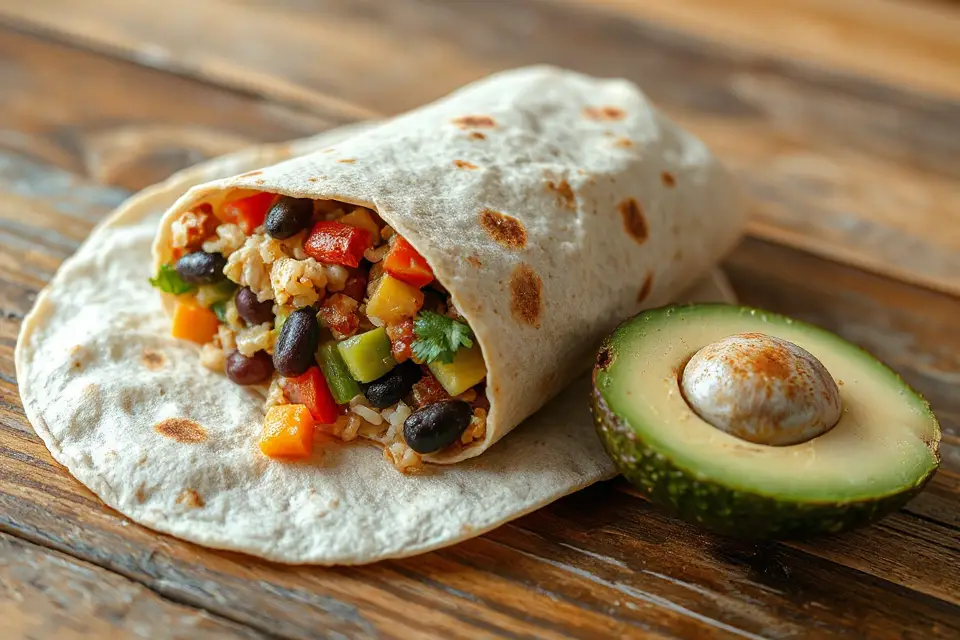 burrito and avocado photo