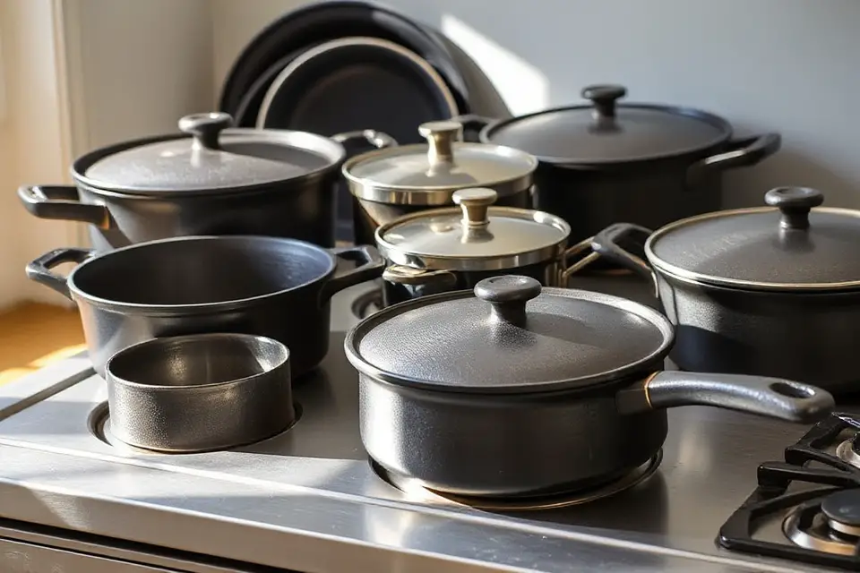 cast iron cookware display