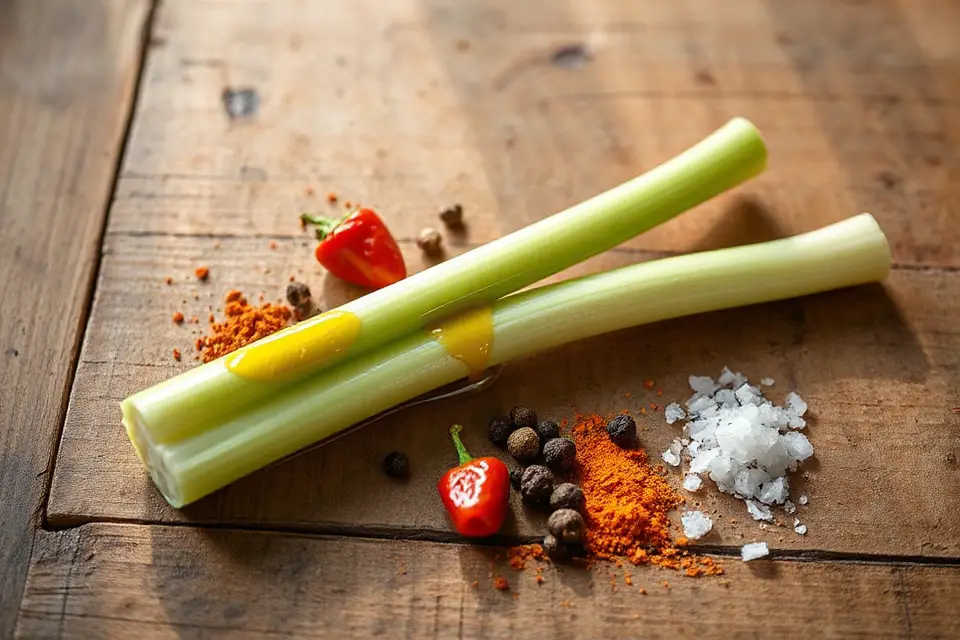 celery with olive oil