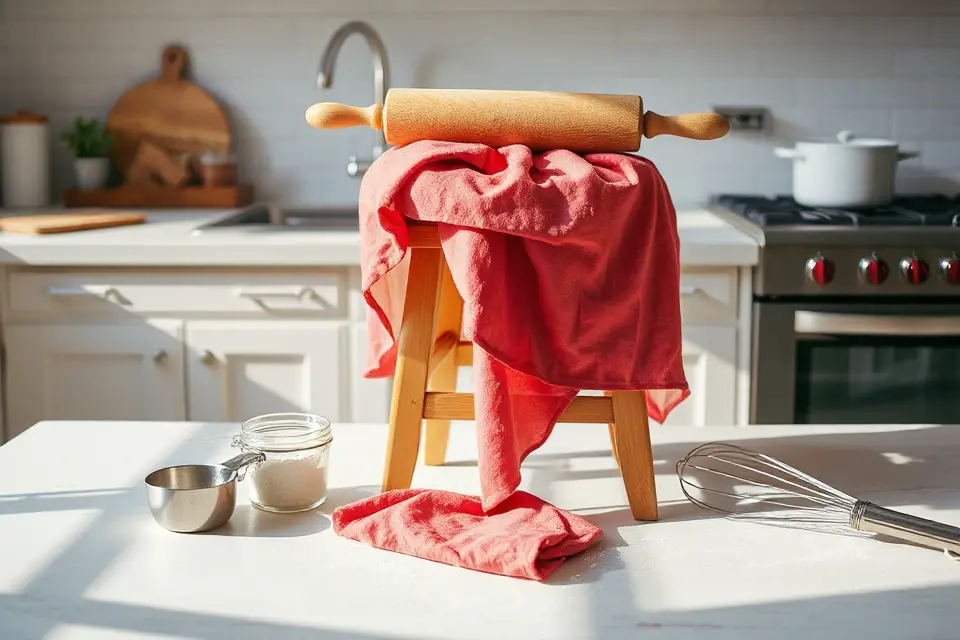 charming apron and tools