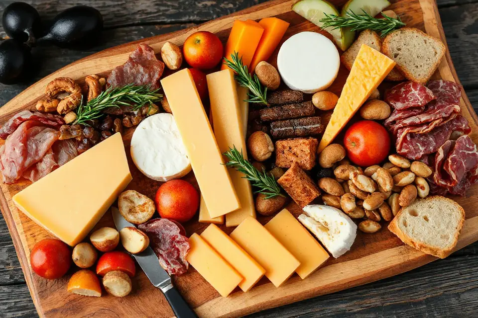 cheese sticks charcuterie board
