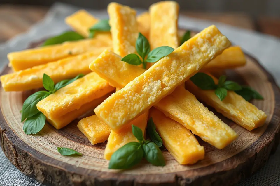 cheese sticks with herbs
