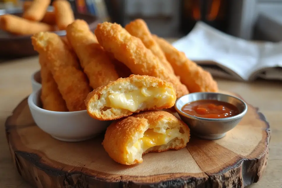 cheese sticks with sauce