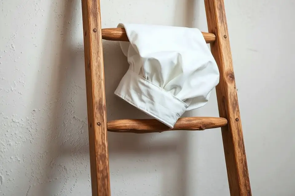 chef hat on ladder