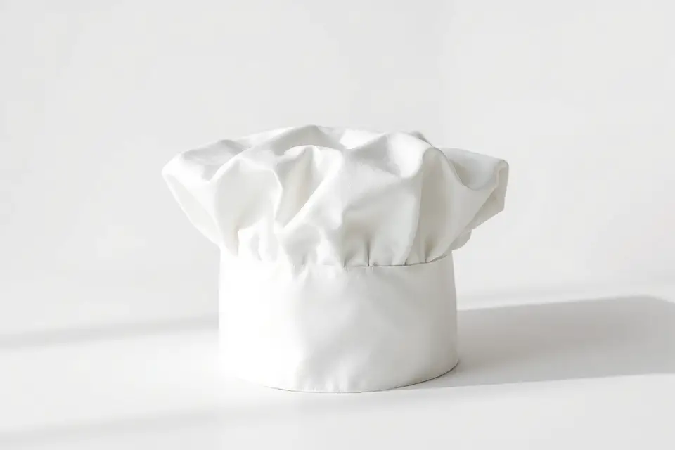 chef hat on table