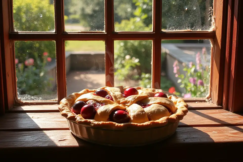 cherry pie window sill