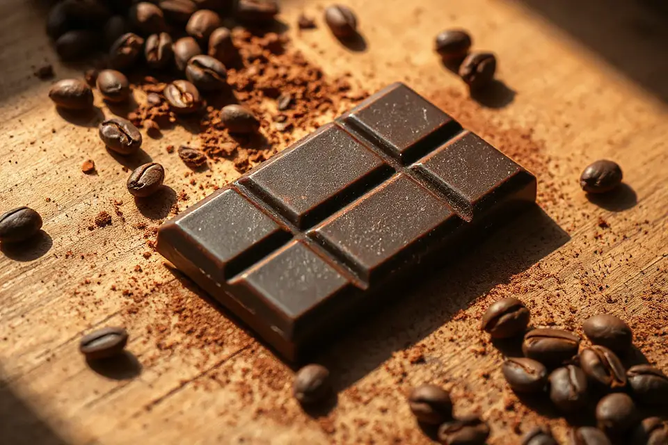 chocolate bar rustic table