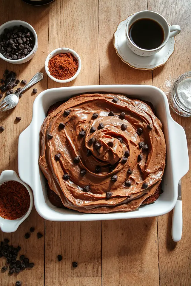 Chocolate Poke Cake With Coffee Recipe