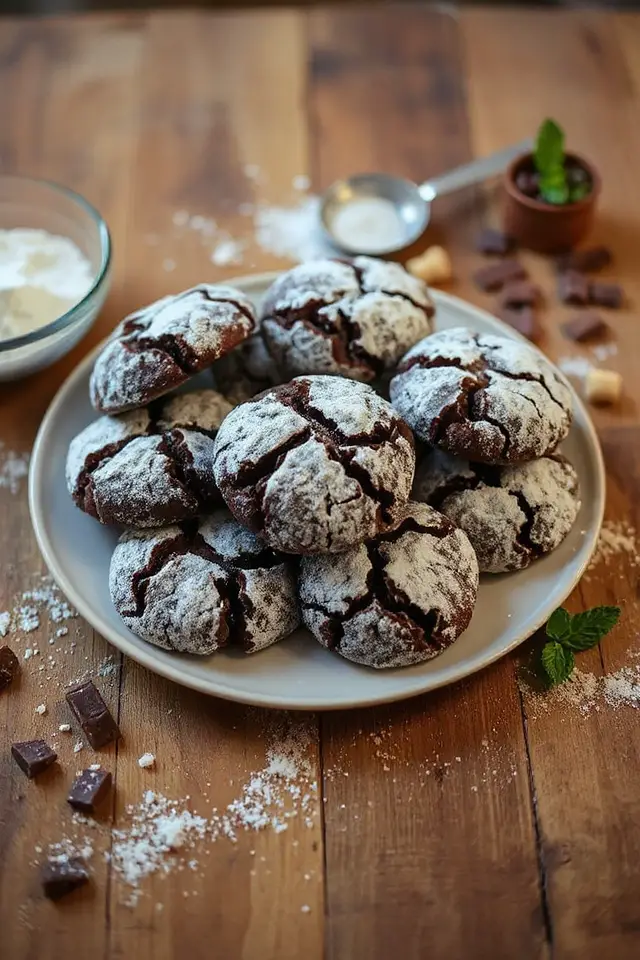 chocolate cookie baking process