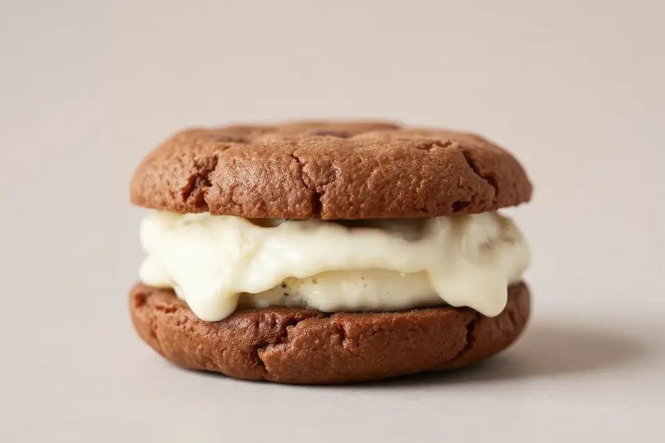 chocolate cookie ice cream sandwich