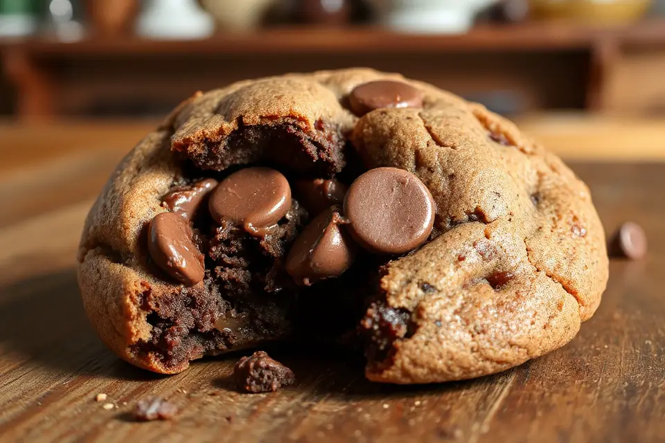 chocolate cookies with bite