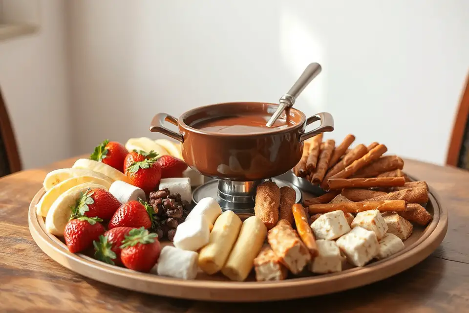 chocolate fondue dipping items
