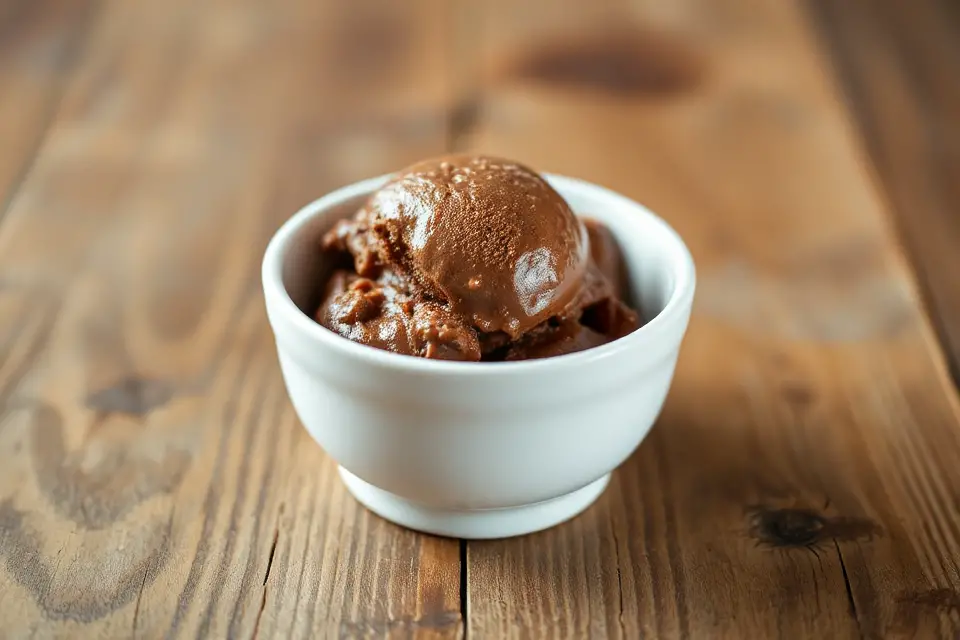 chocolate ice cream bowl
