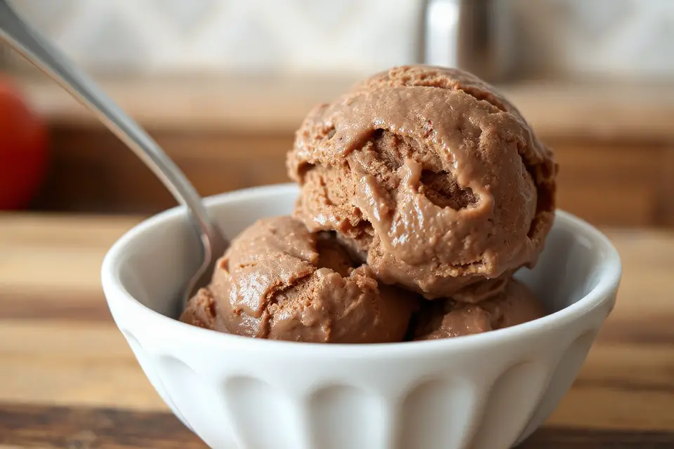 chocolate ice cream scoop