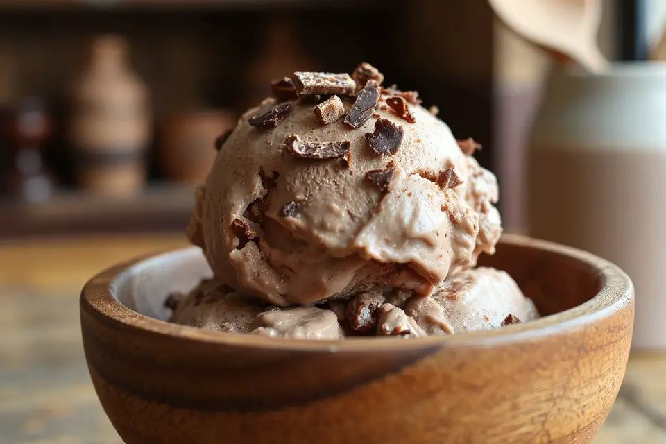 chocolate ice cream shavings