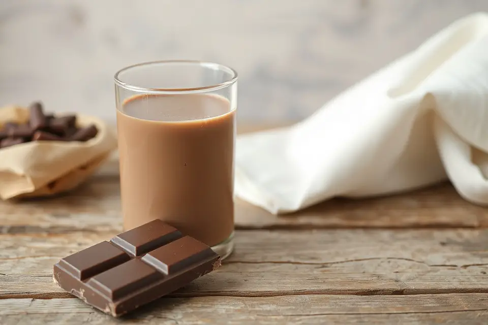 chocolate milk and chocolate