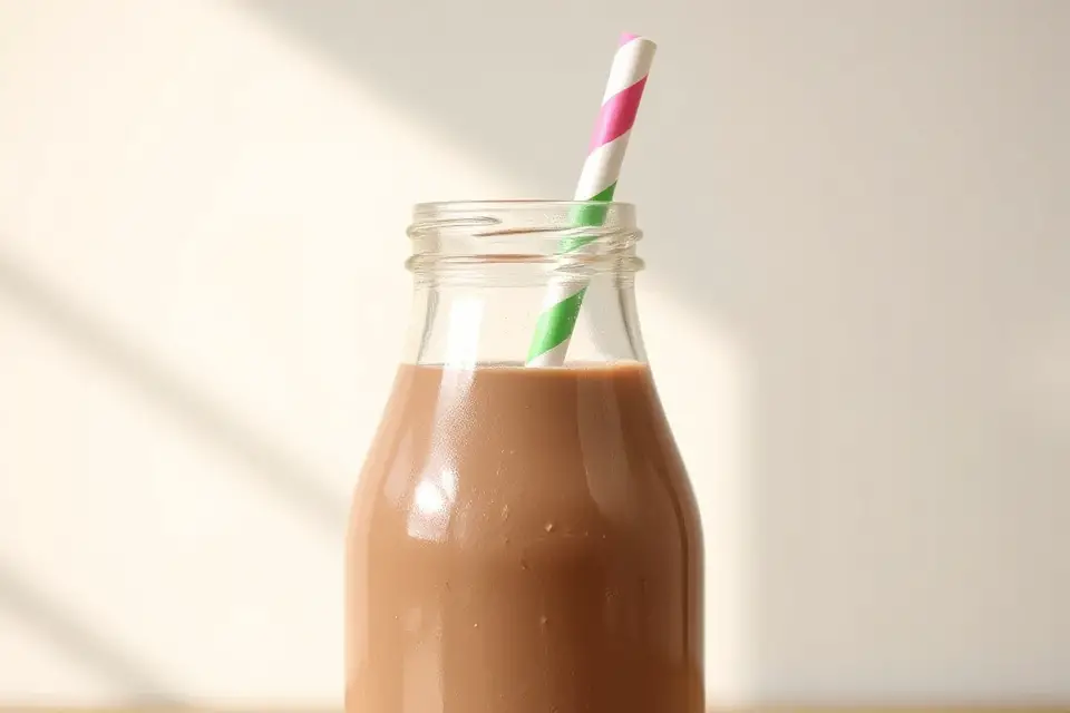 chocolate milk bottle photo