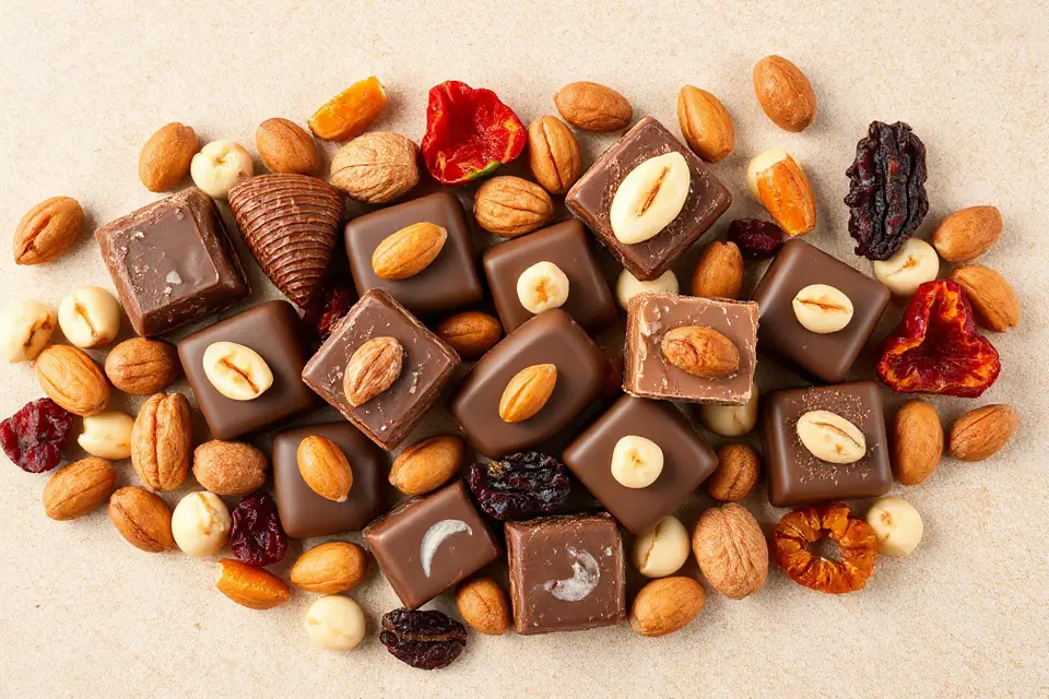 chocolate nut fruit mix