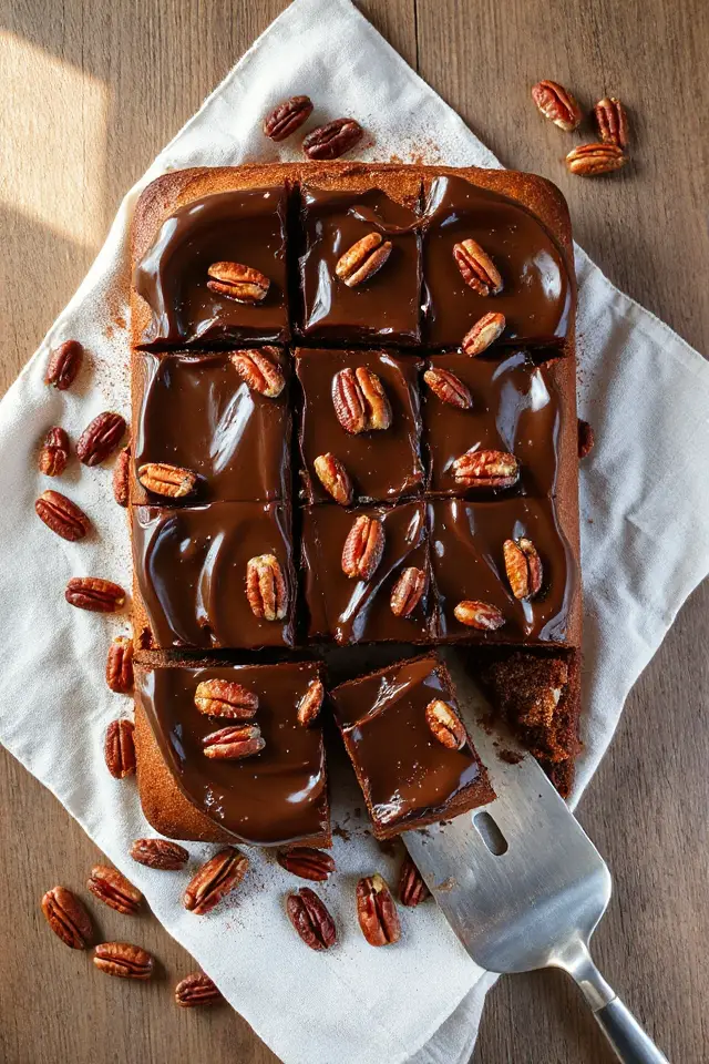 Chocolate Pecan Sheet Cake Recipe