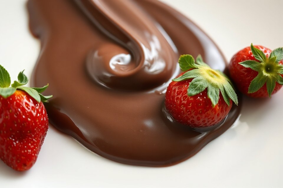 chocolate swirl with strawberries