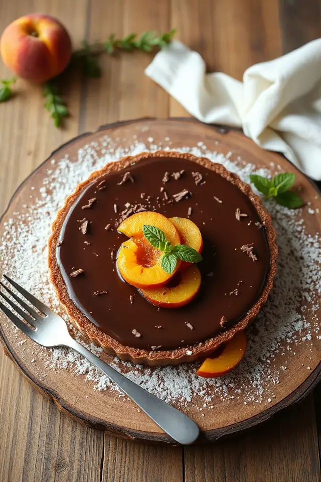 Chocolate Tart Recipe With Apricot Glaze