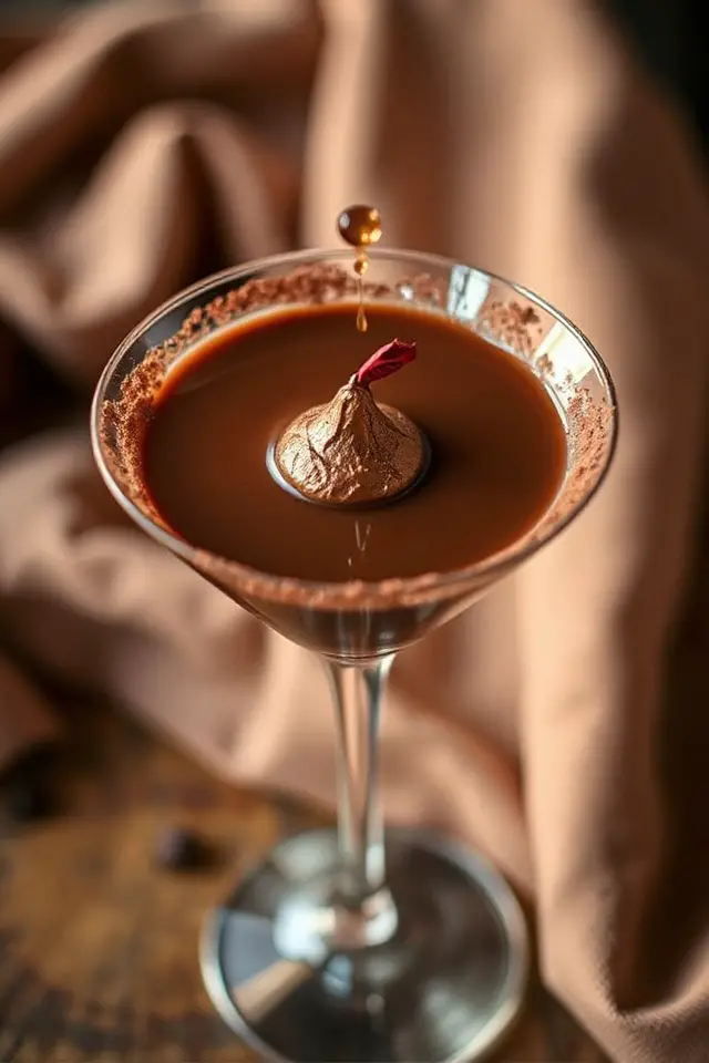 chocolatey indulgence in martini