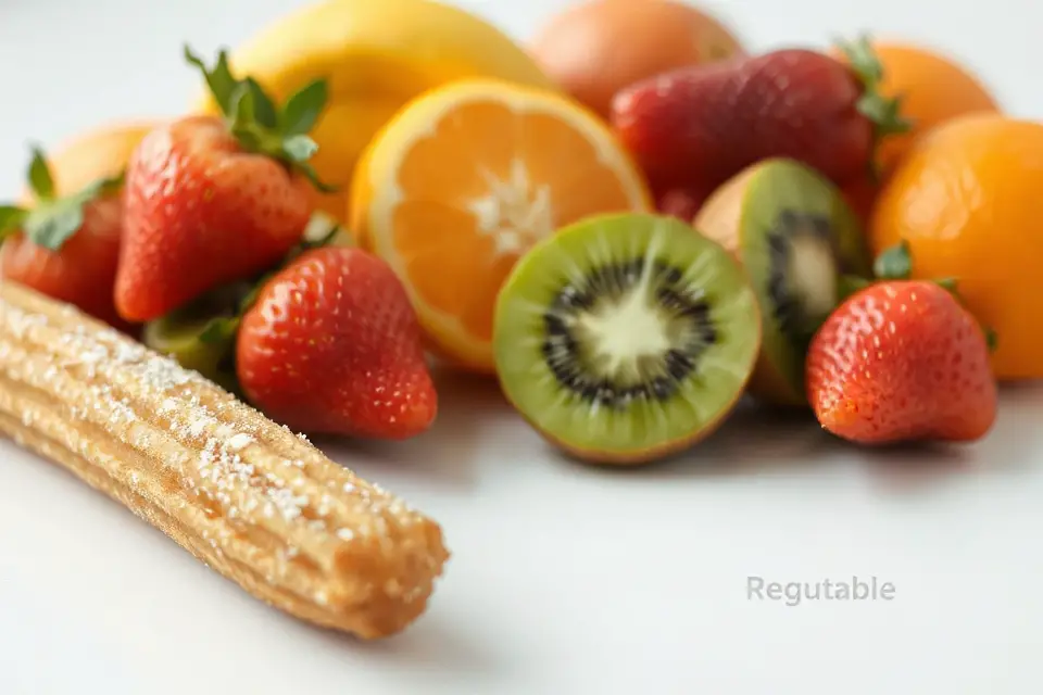 churro and fruit arrangement