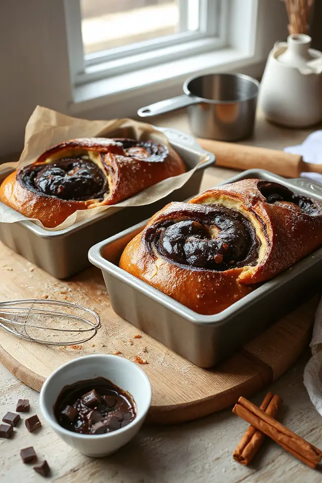 cinnamon chocolate twisted bread
